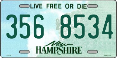 NH license plate 3568534