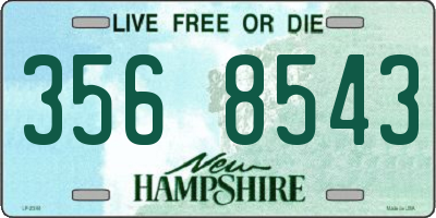 NH license plate 3568543