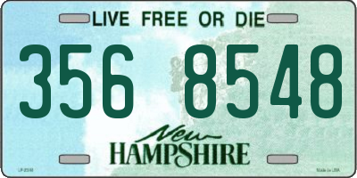 NH license plate 3568548