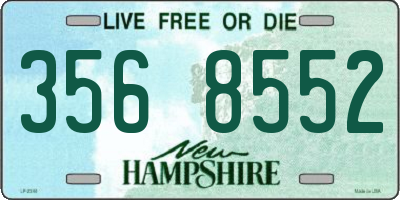 NH license plate 3568552