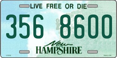 NH license plate 3568600