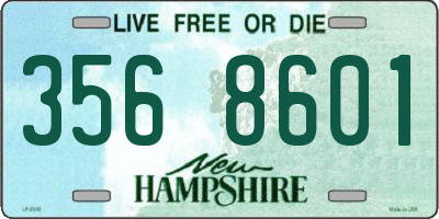 NH license plate 3568601