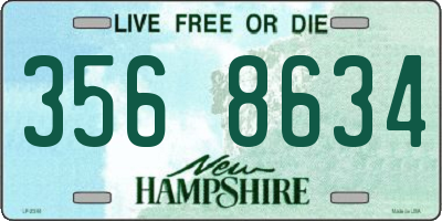 NH license plate 3568634