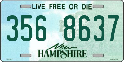 NH license plate 3568637