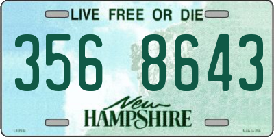 NH license plate 3568643