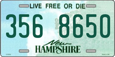 NH license plate 3568650
