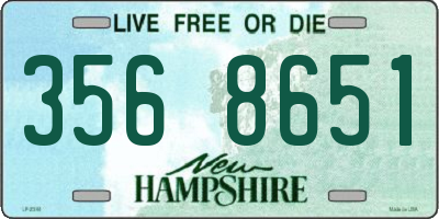NH license plate 3568651