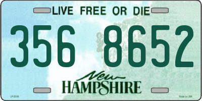 NH license plate 3568652