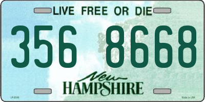NH license plate 3568668