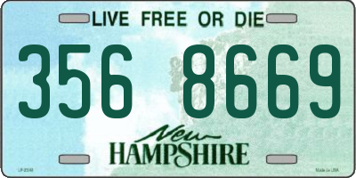 NH license plate 3568669
