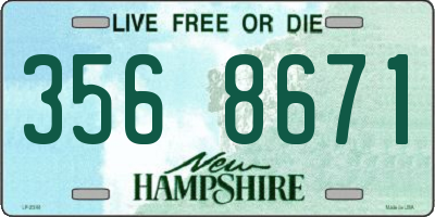 NH license plate 3568671