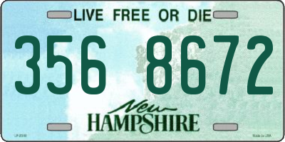 NH license plate 3568672