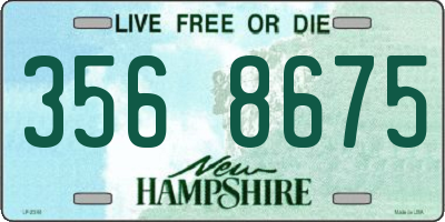 NH license plate 3568675