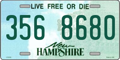 NH license plate 3568680