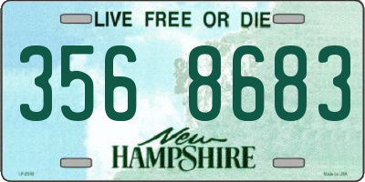 NH license plate 3568683