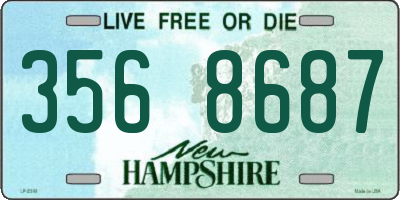 NH license plate 3568687