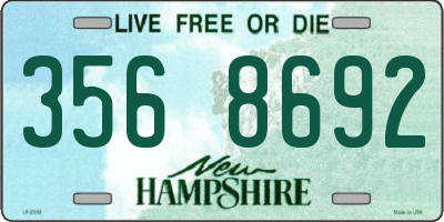 NH license plate 3568692