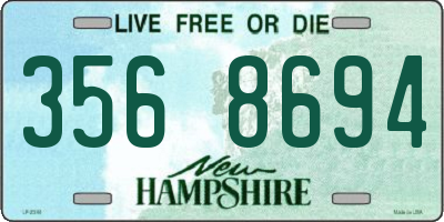 NH license plate 3568694