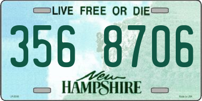 NH license plate 3568706