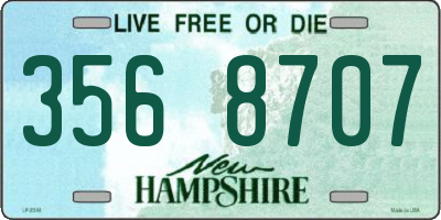 NH license plate 3568707