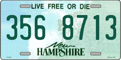 NH license plate 3568713