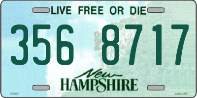 NH license plate 3568717