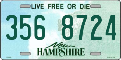 NH license plate 3568724