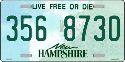 NH license plate 3568730