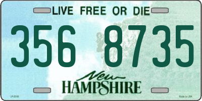 NH license plate 3568735