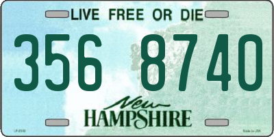 NH license plate 3568740