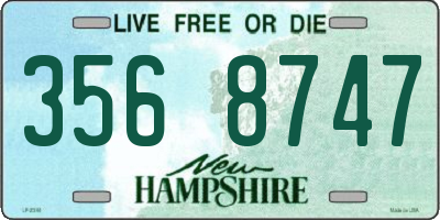 NH license plate 3568747