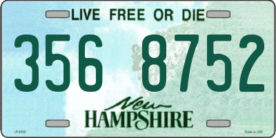 NH license plate 3568752