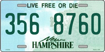 NH license plate 3568760
