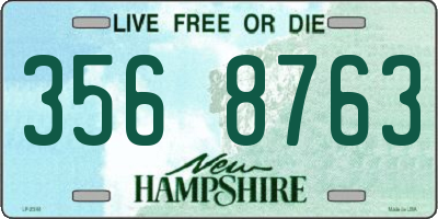 NH license plate 3568763