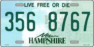 NH license plate 3568767