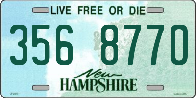 NH license plate 3568770