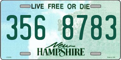 NH license plate 3568783