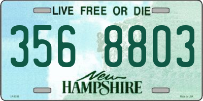 NH license plate 3568803
