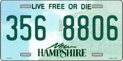 NH license plate 3568806