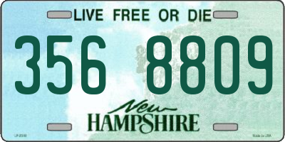 NH license plate 3568809
