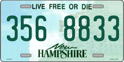 NH license plate 3568833