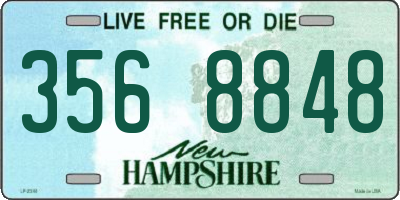 NH license plate 3568848
