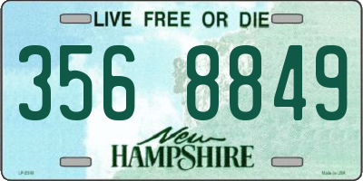 NH license plate 3568849