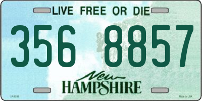 NH license plate 3568857
