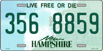 NH license plate 3568859