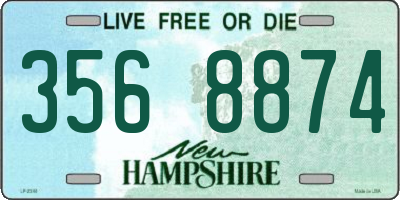 NH license plate 3568874