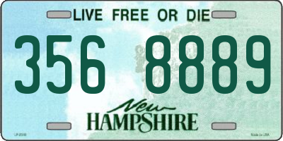 NH license plate 3568889