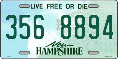 NH license plate 3568894