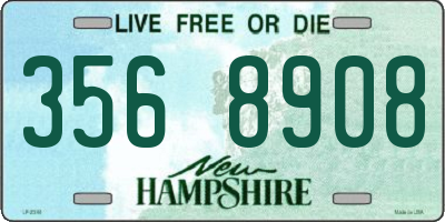 NH license plate 3568908