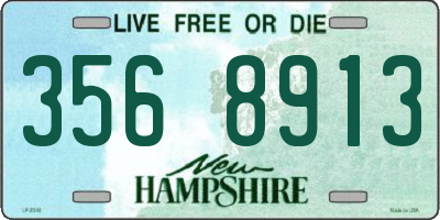 NH license plate 3568913